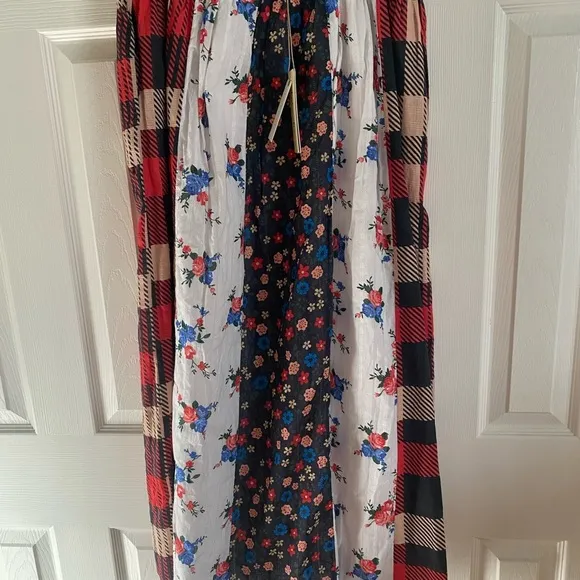 🆕 FUN patchwork skirt from ANTHROPOLOGIE ❤️flattering and fully lined!