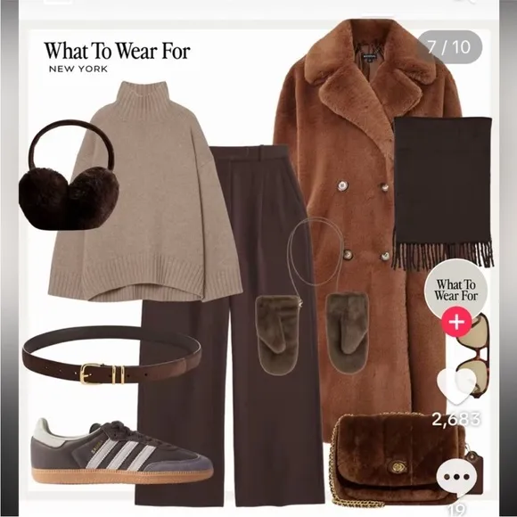 🇪🇸 Joie double breasted pea coat overcoat notched collar pockets brown wool
