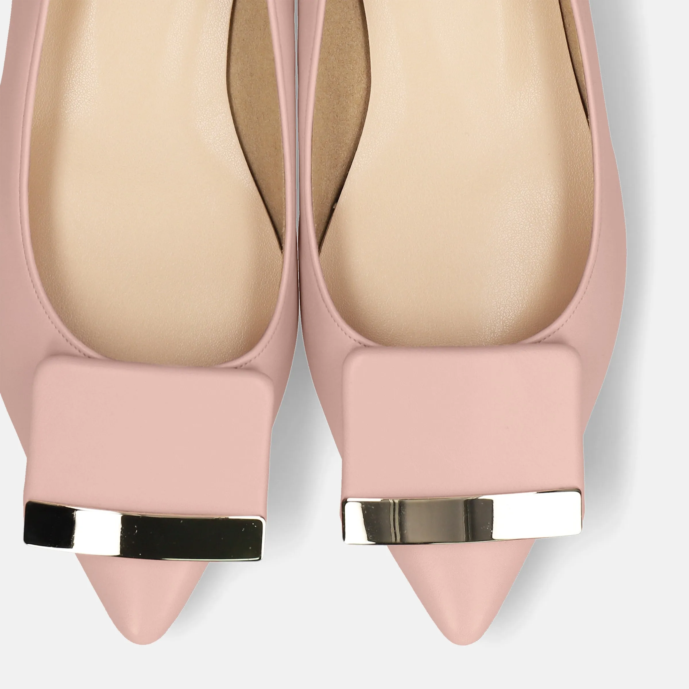 10% OFF: 2024SS: Accent Buckle Flat Shoes (m17006) Pink