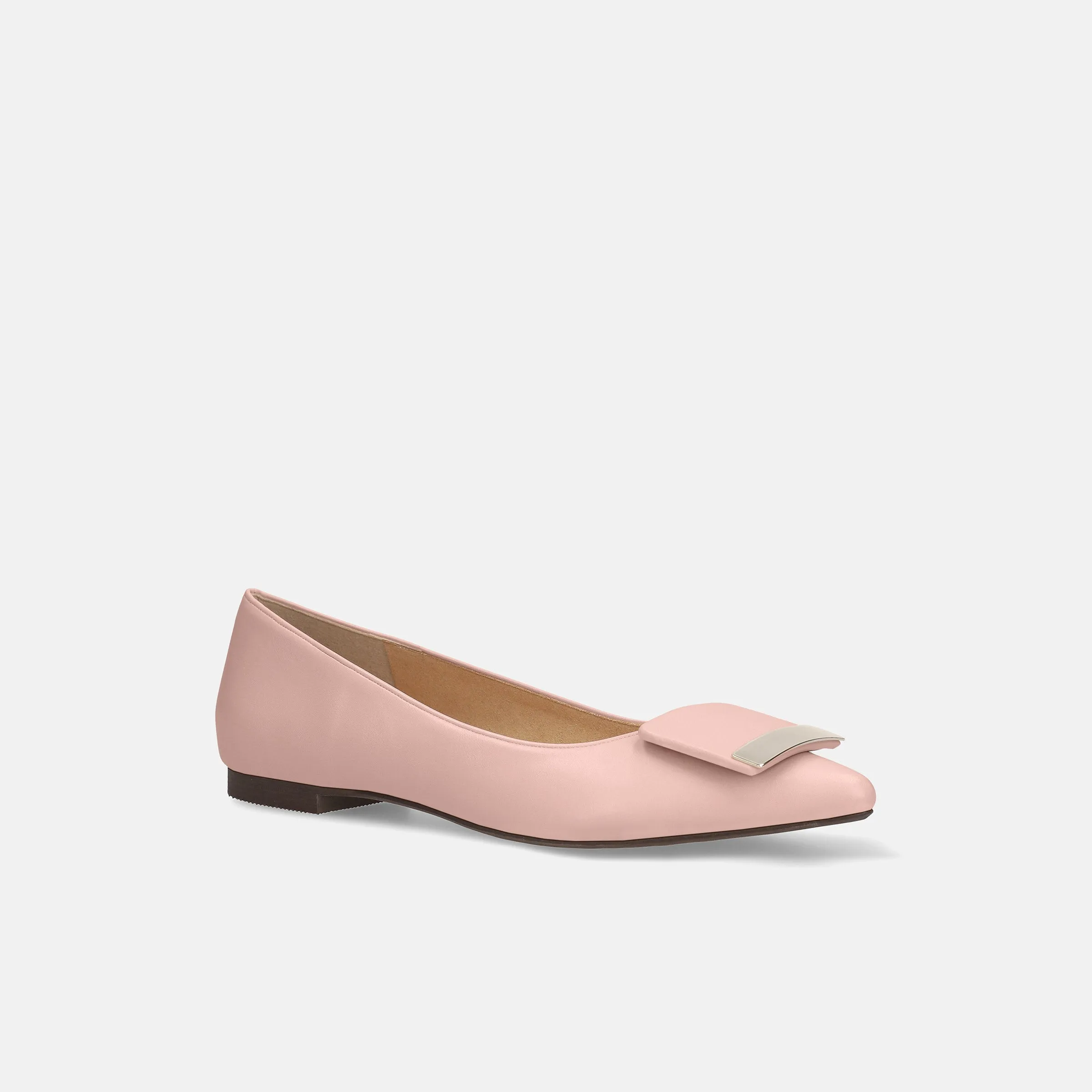 10% OFF: 2024SS: Accent Buckle Flat Shoes (m17006) Pink