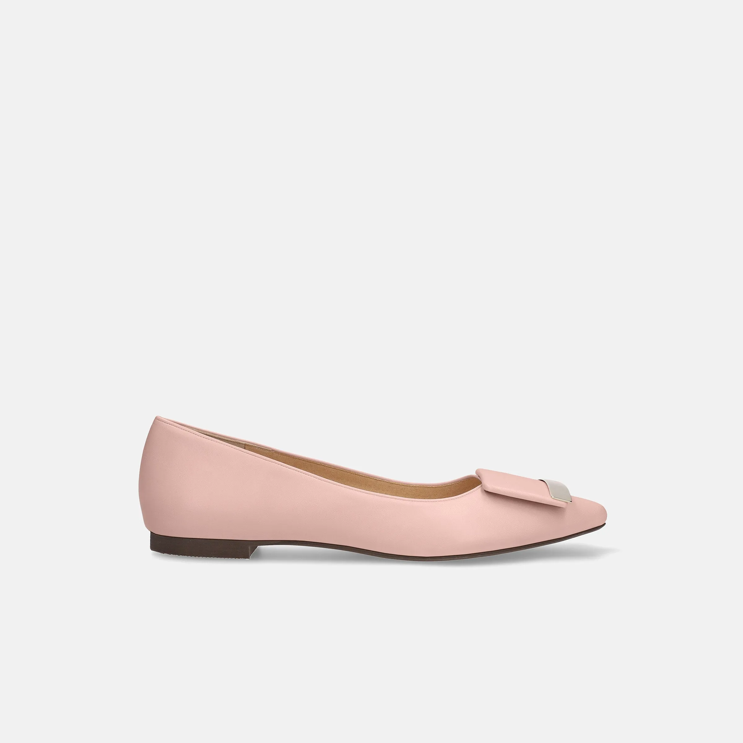 10% OFF: 2024SS: Accent Buckle Flat Shoes (m17006) Pink