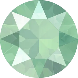 1028 & 1088 Swarovski Chaton & Round Stones, Crystal Mint Green Unfoiled (001 L115S)