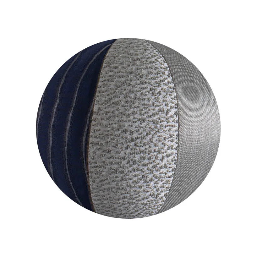 10" Outdoor Ball Pillow - Blue/Gray