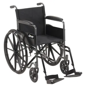 18" Silver Sport Self Propel Wheelchair