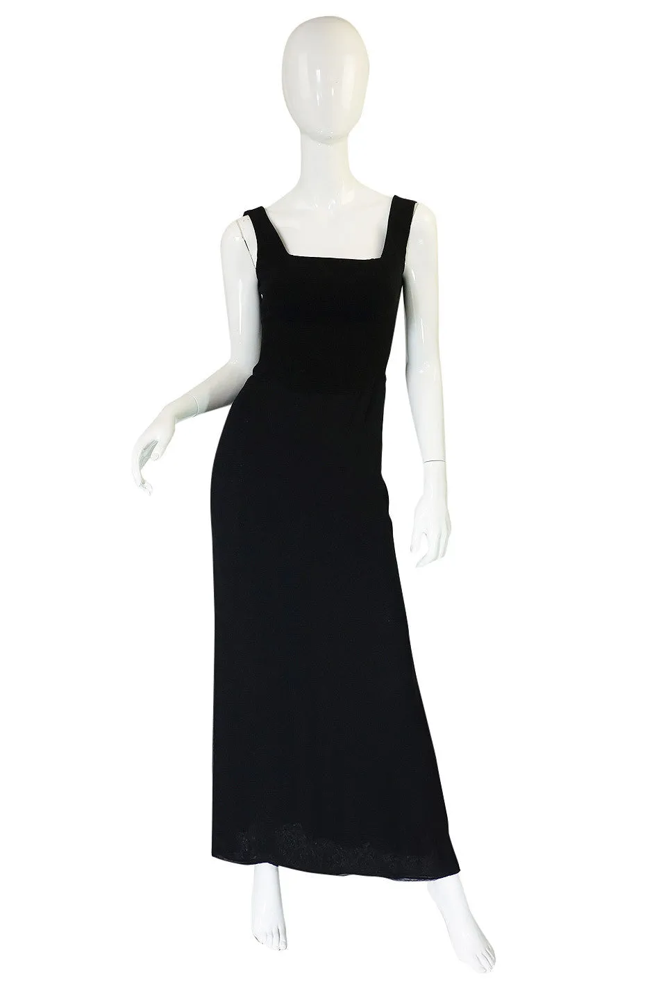 1990s Herve Leger Back Cut Out Dress