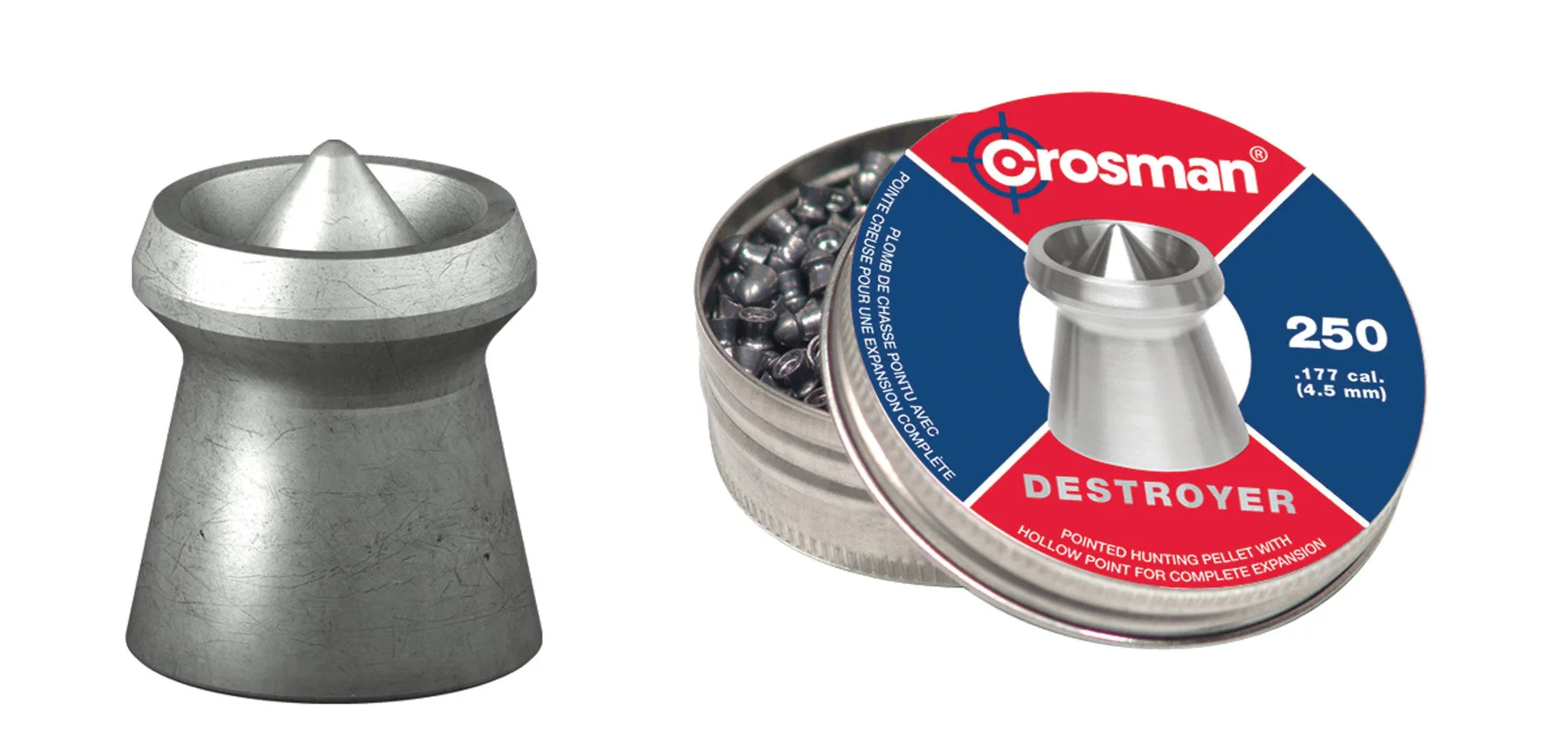 .22 Crosman Destroyer 14.3gr Pellets (175ct)