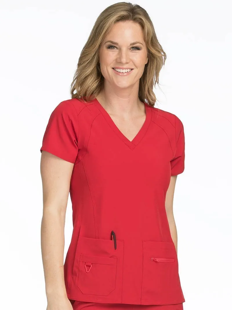 8416 V-NECKLINE RACERBACK TOP (SIZE: XS-XL)