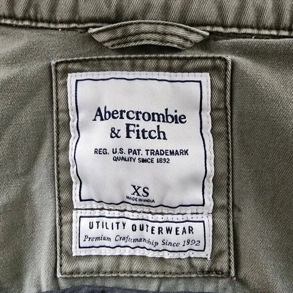 Abercrombie &amp; Fitch Army Green Utility Cargo Jacket | Women's XS
