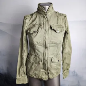 Abercrombie &amp; Fitch Army Green Utility Cargo Jacket | Women's XS