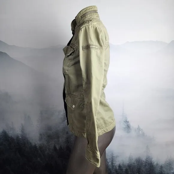Abercrombie &amp; Fitch Army Green Utility Cargo Jacket | Women's XS