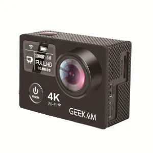Action Camera GEEKAM K8 Ultra HD 4K WIFI Sport 360VR K8 1080P Dual 2" LCD 170D Wide-angle Waterproof Helmet Cam MINI Camcorder