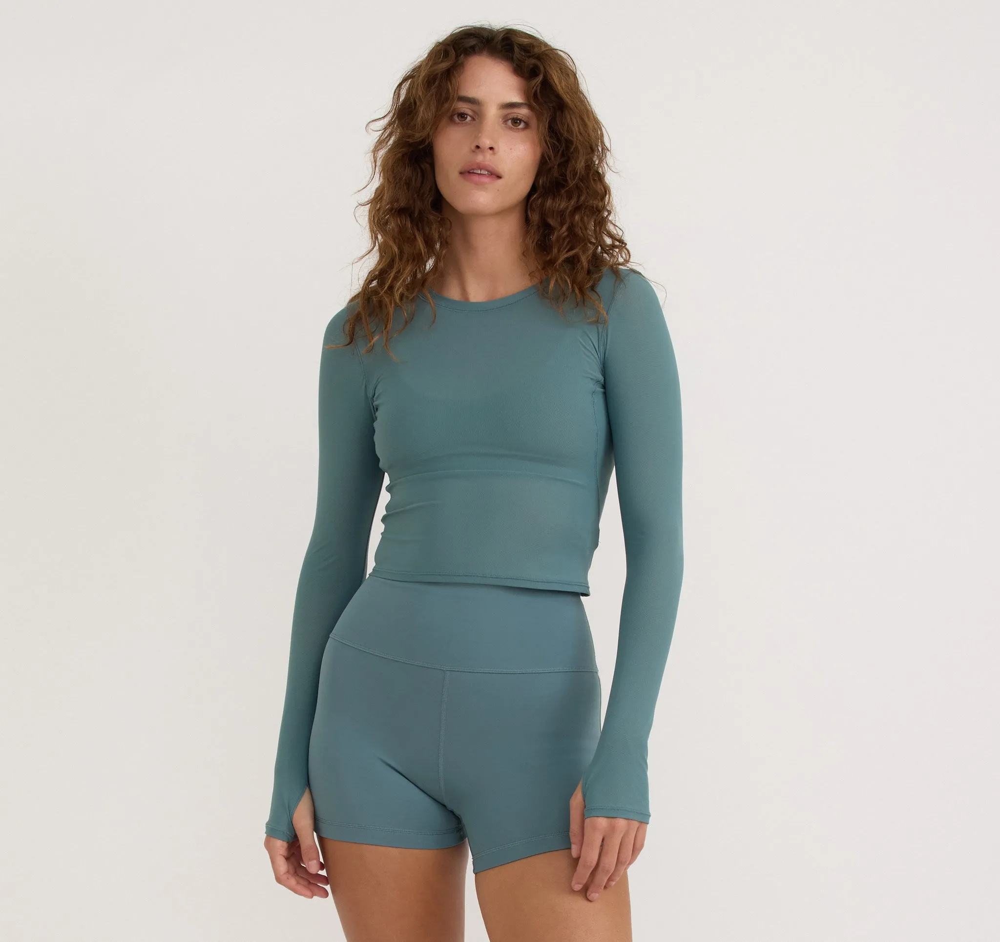Active Mesh Long  Sleeve Tee