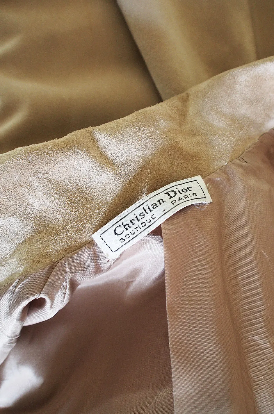 Amazing 1970s Christian Dior Suede Swing Coat