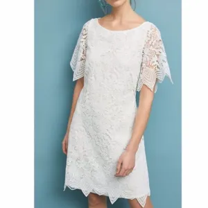 Anthropologie Charleston Lace Mini Dress