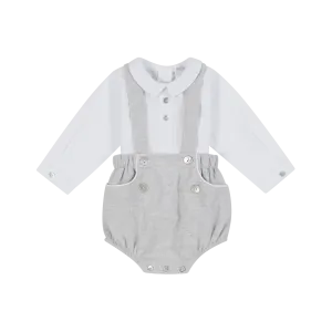 AW23 Deolinda Baby Boys Milano Grey Romper Set