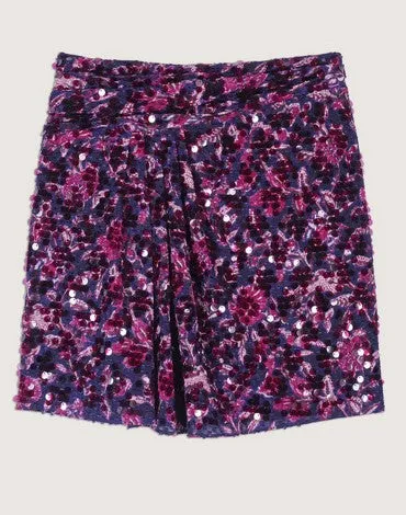 Ba&sh Slime Sequin Skirt - Violet