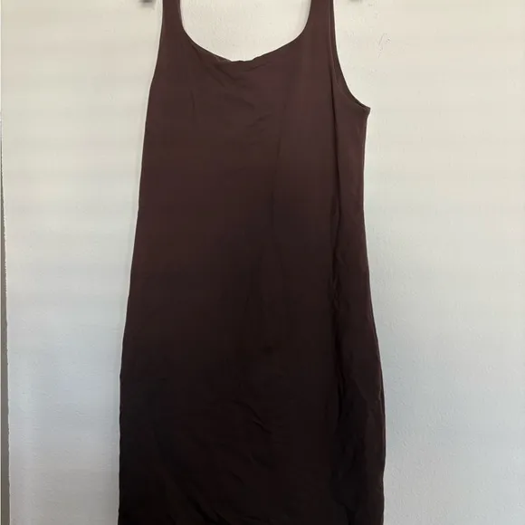 Babaton Multicolored Sheath Mini Dress Scoop Neck Sleeveless  L nylon stretchy