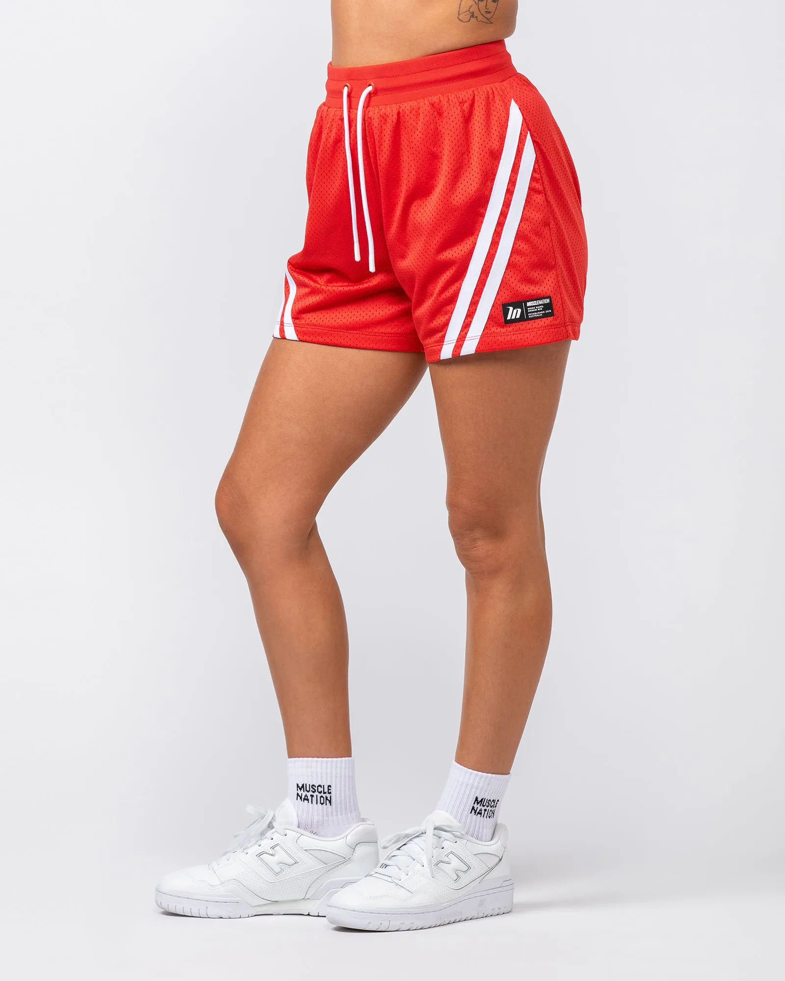 Baller 3" Shorts - Crimson