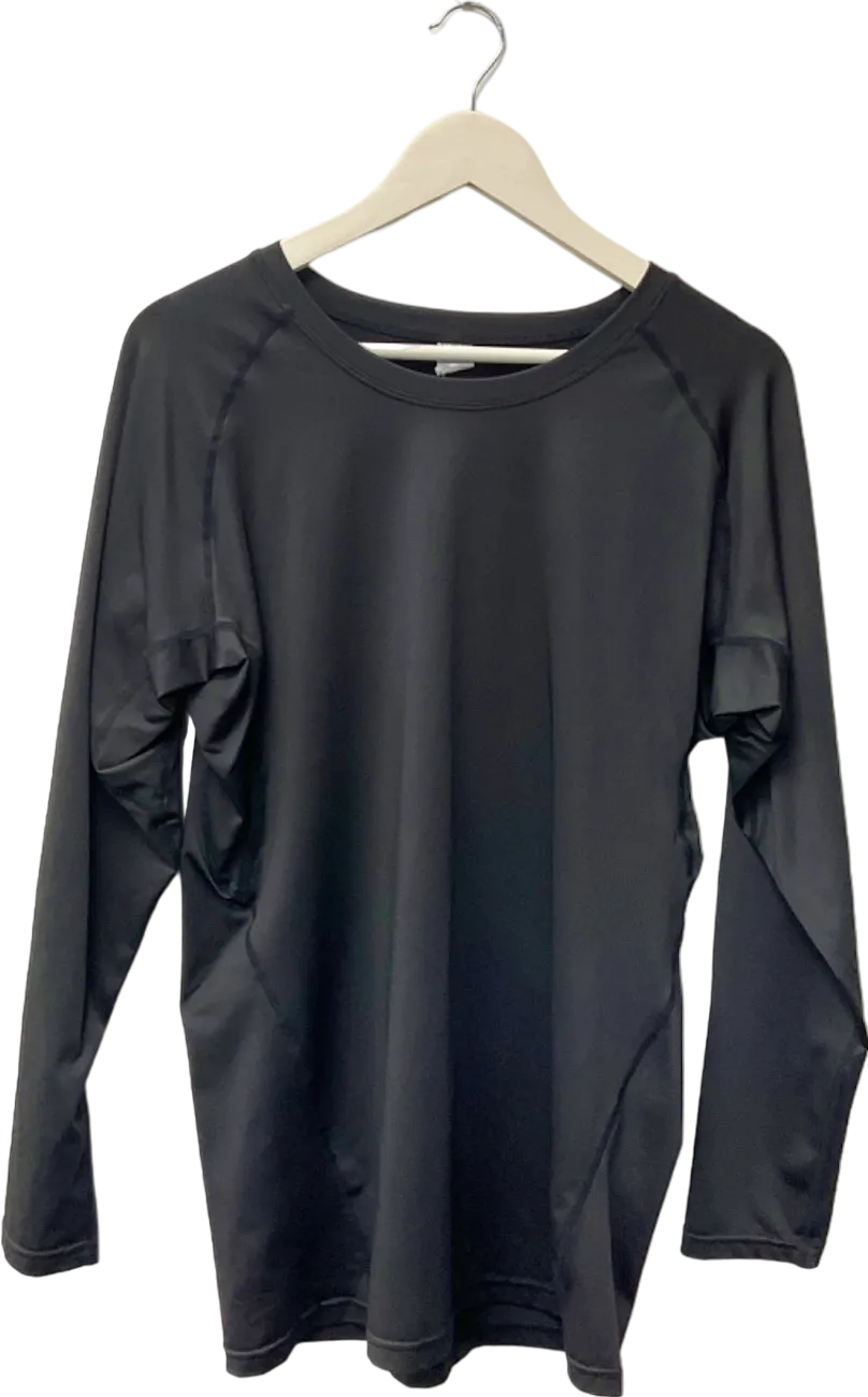 Black Long Sleeve Top UK 2XL