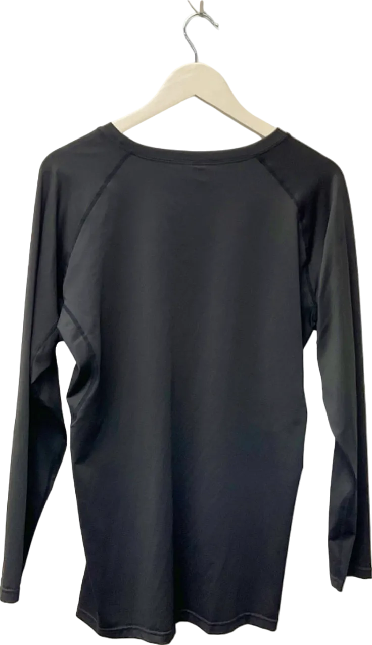 Black Long Sleeve Top UK 2XL
