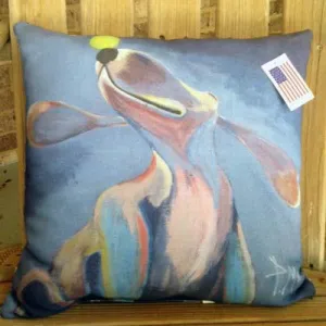 Blue Dog Pillow