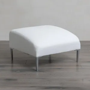 Boca Outdoor Ottoman in Fresno Alabaster