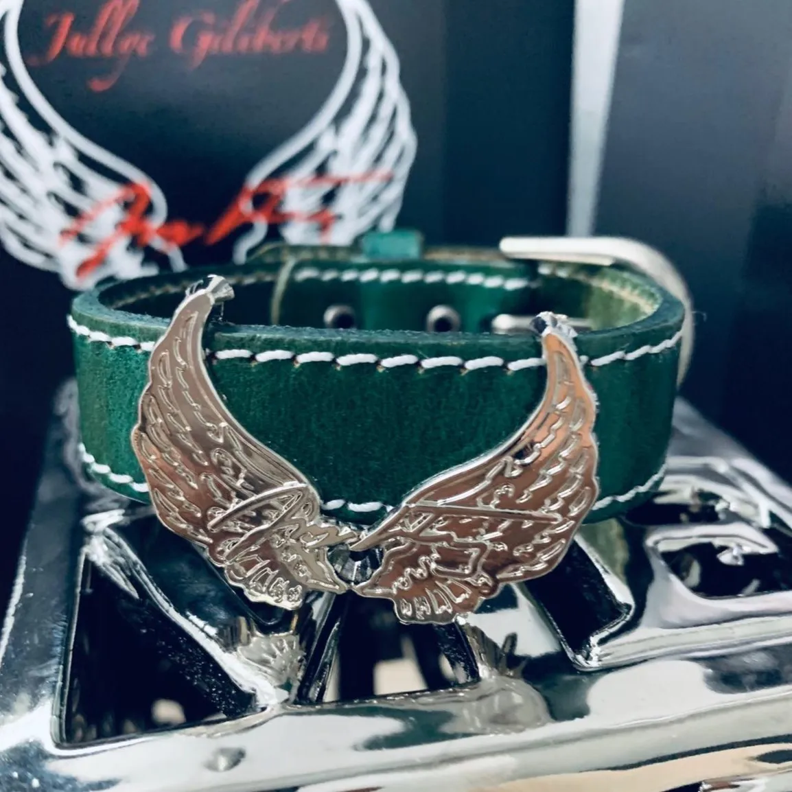 Bracelet Powerful Collection Color Green - Power Wings By Jullye Giliberti