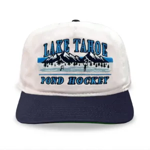 Celly Hockey Lake Tahoe Pond Hockey Snapback Hat - Cream
