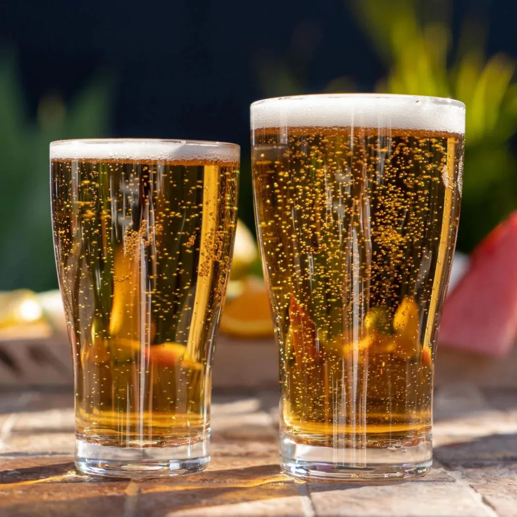 D-Still Unbreakable Conical Beer Glasses 425ml - Set of 4