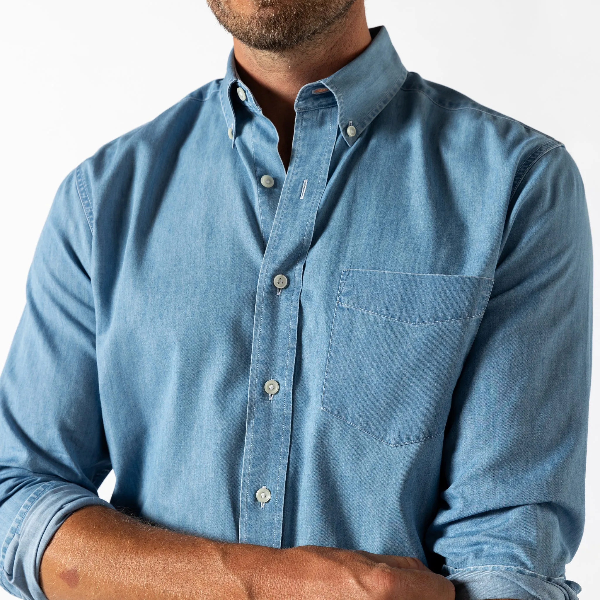 Denim Twill Sport Shirt