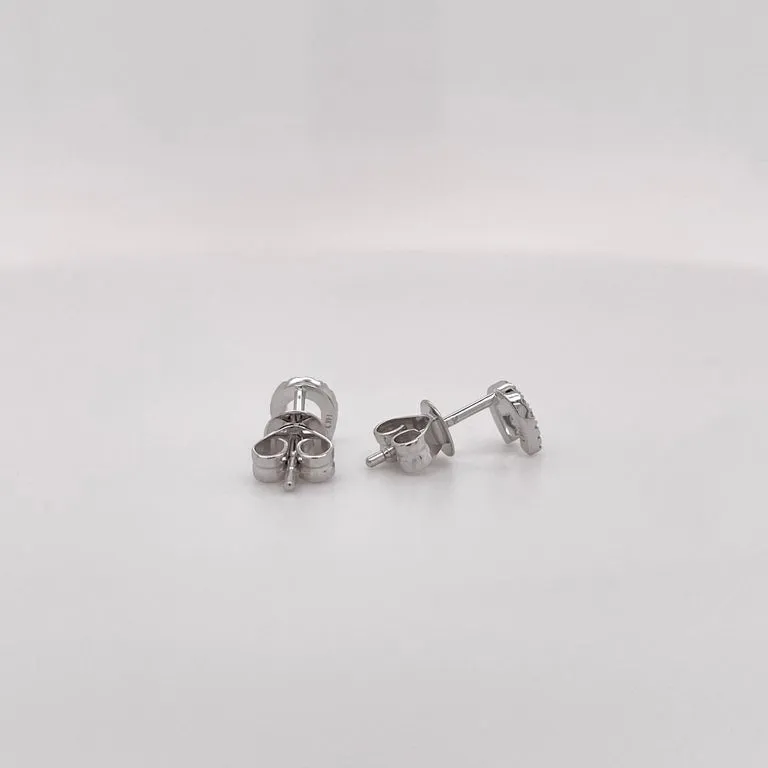 Diamond Horseshoe Stud Earrings