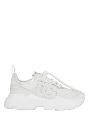 Dolce & Gabbana Daymaster Leather Sneakers in White
