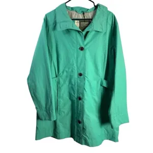 Eddie Bauer Christine‎ Collection Teal Womens 2XL Storm Shed Shell NWT Button-up