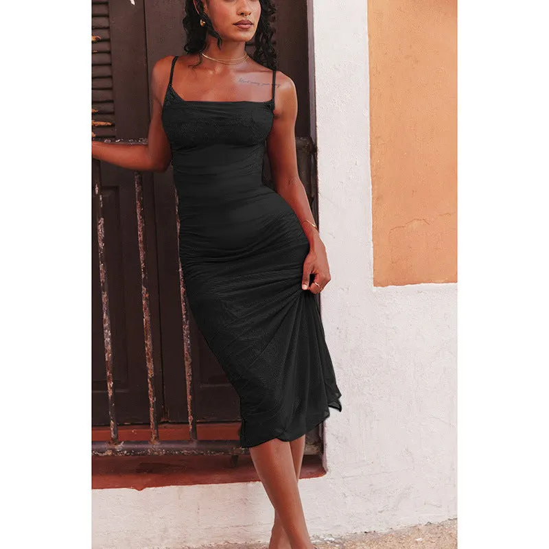 Elegant Slim Fit Split Dress