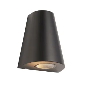 Endon 96905 Helm 2lt Wall Textured black & clear glass 2 x 1.45W LED (SMD 3528) Warm White