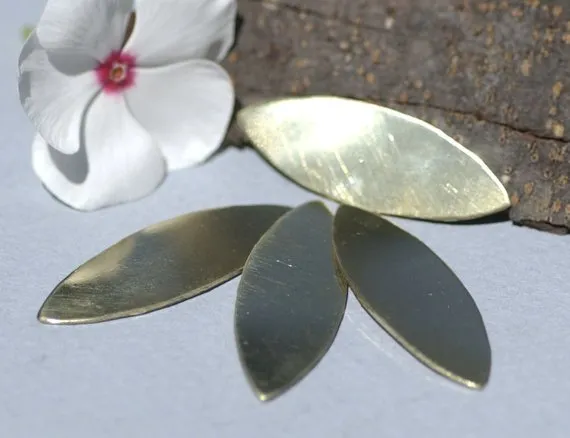 Eye Pointed Oval Metal Blank for Layered Pendants, Earrings, or Bracelets - DIY Jewelry Supplies by SupplyDiva