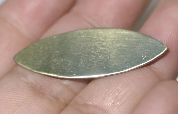 Eye Pointed Oval Metal Blank for Layered Pendants, Earrings, or Bracelets - DIY Jewelry Supplies by SupplyDiva