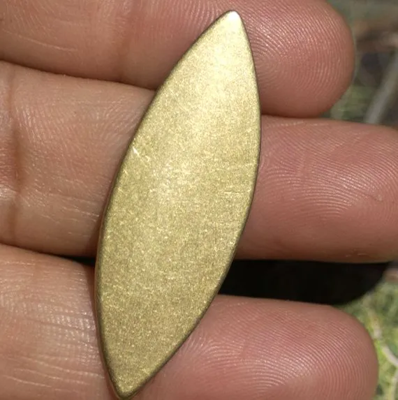 Eye Pointed Oval Metal Blank for Layered Pendants, Earrings, or Bracelets - DIY Jewelry Supplies by SupplyDiva