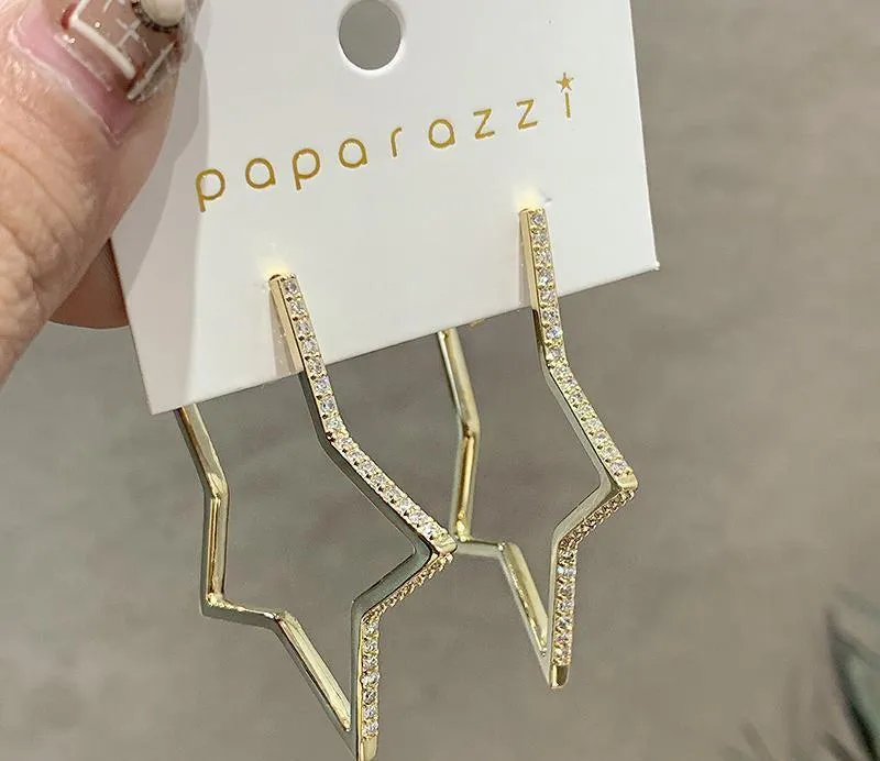 Five-Pointed Star Earrings