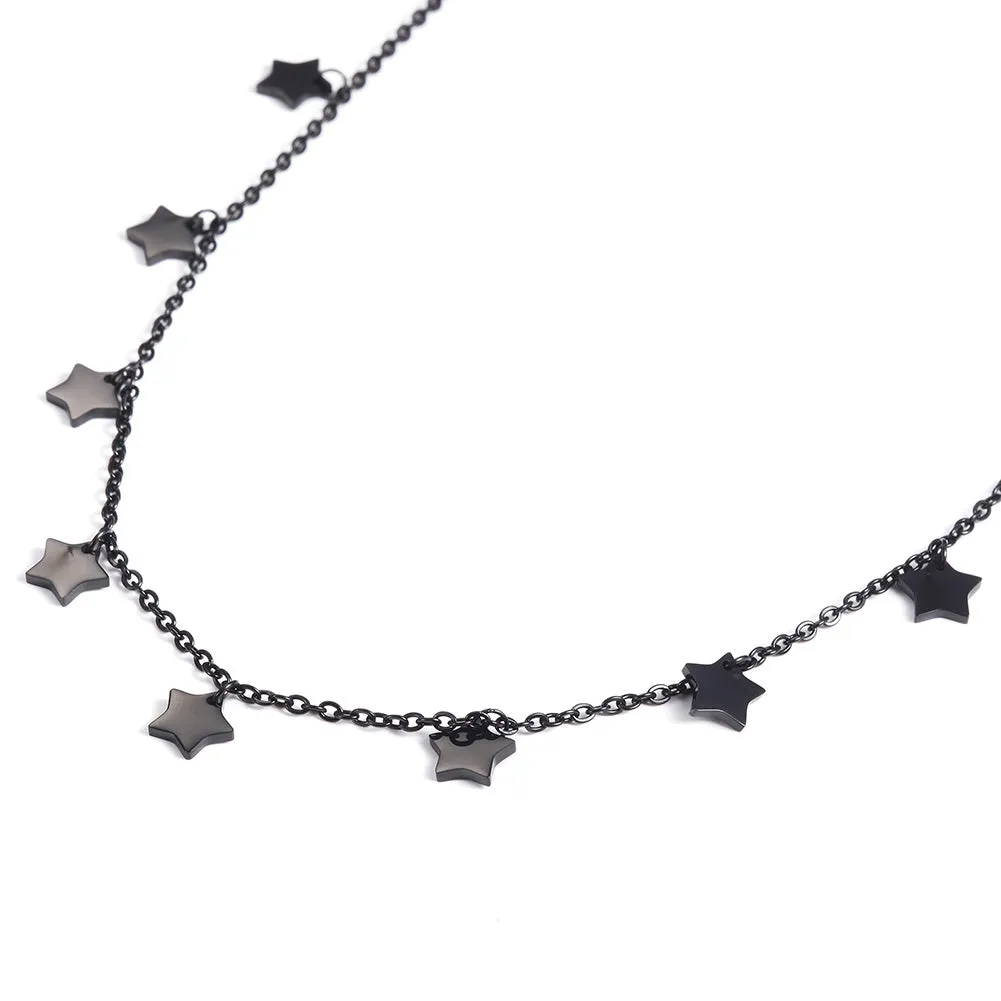 Five pointed star necklace-NSSN666ST