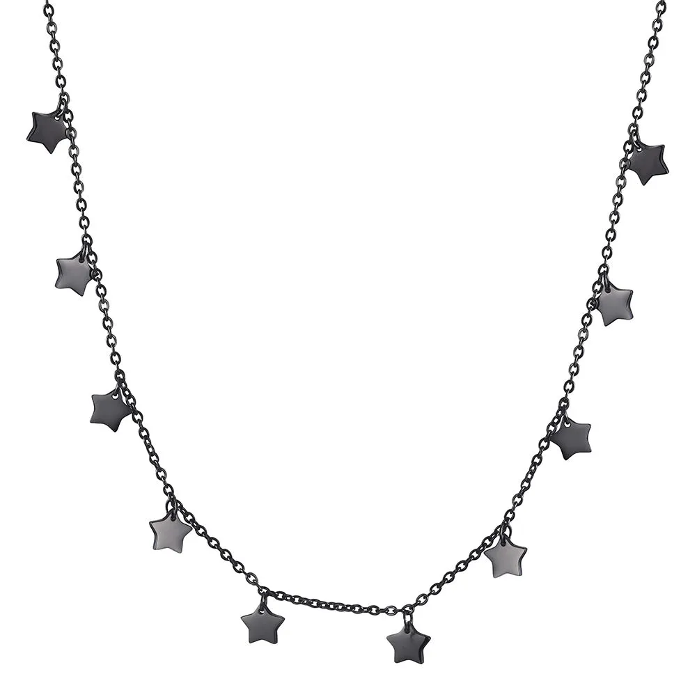 Five pointed star necklace-NSSN666ST
