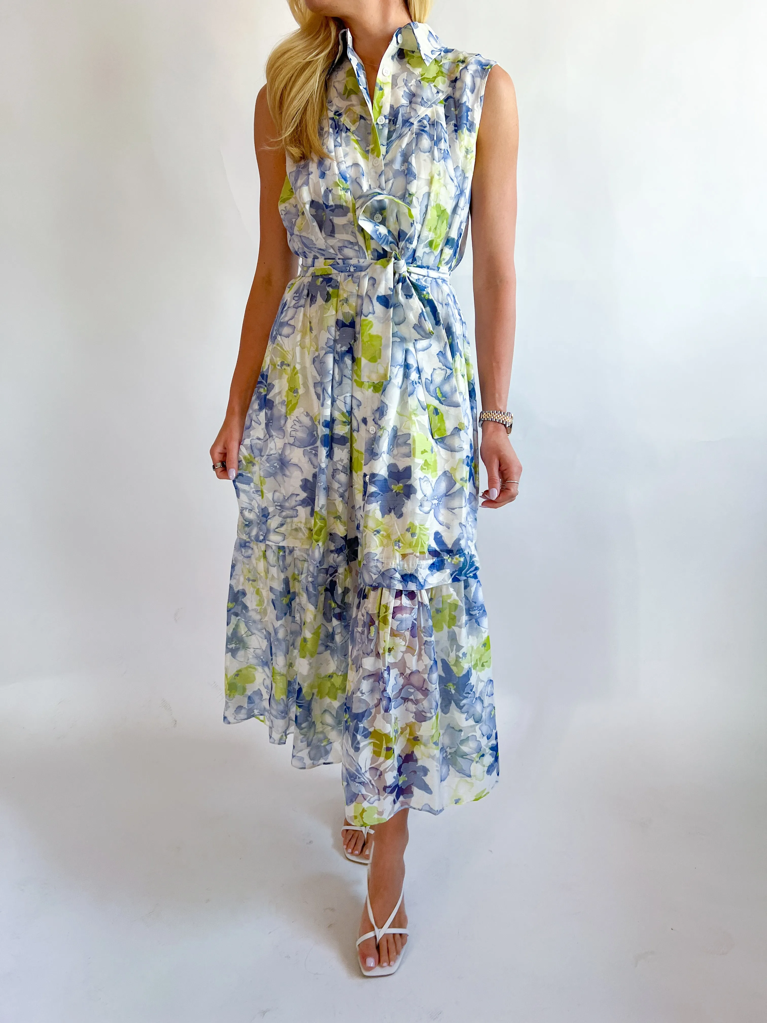 Floral Collared Shirt Dress