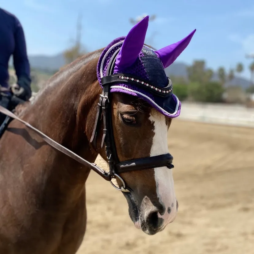 Fly Bonnet Glitter Sparkles Plum Purple