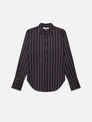 Frame - The Standard Shirt in Navy Stripe Multi