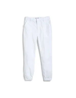 Frank & Eileen Jameson Utility Joggers in White (Italian Performance Linen)