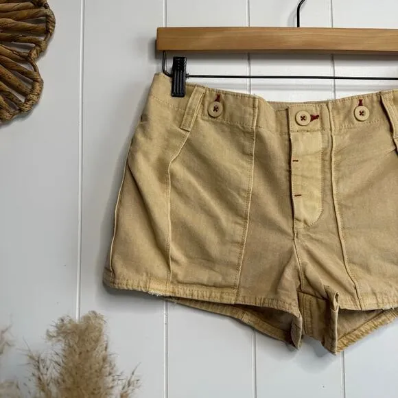 Free People shorts micro cotton cargo military utility 4 summer spring casual