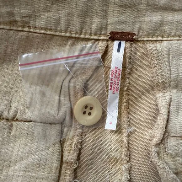 Free People shorts micro cotton cargo military utility 4 summer spring casual