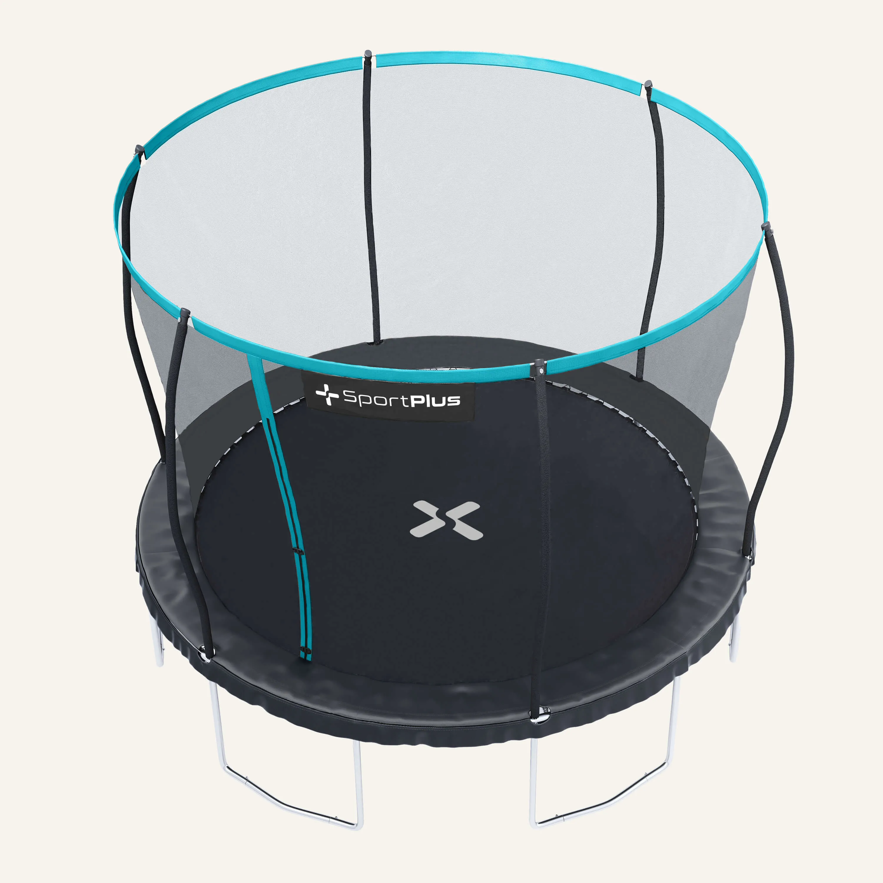 Gartentrampolin mit patentierter Rahmenkonstruktion