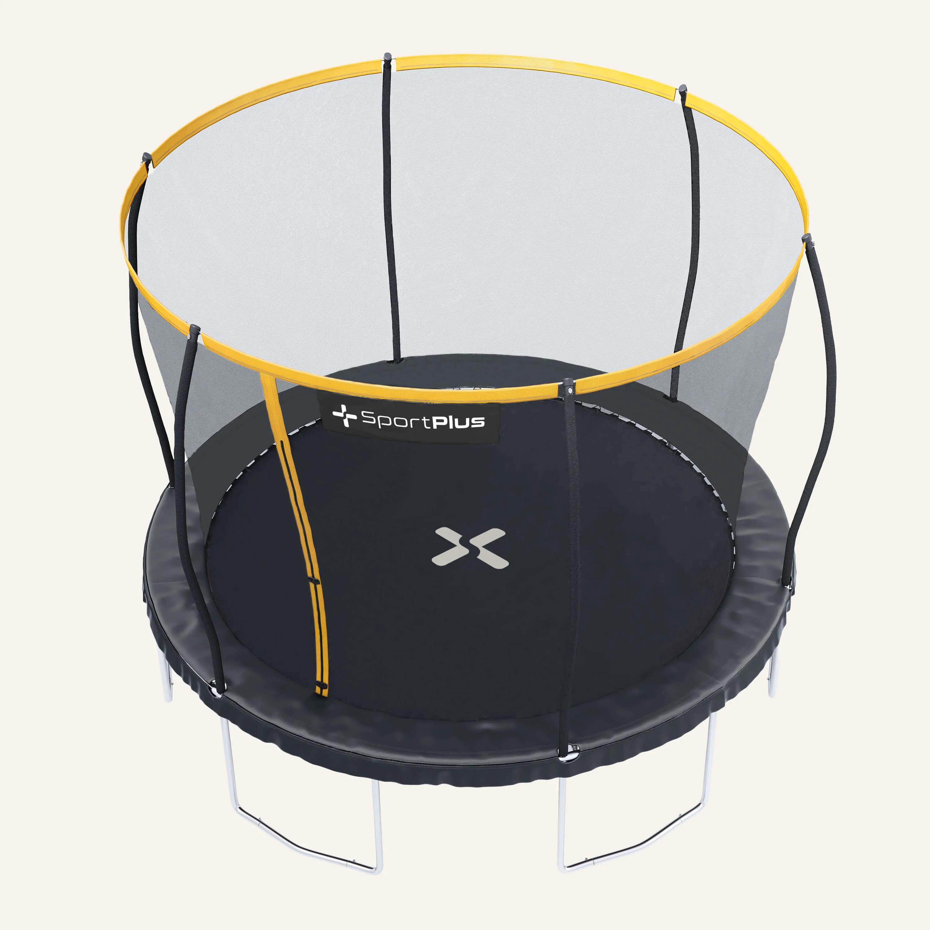 Gartentrampolin mit patentierter Rahmenkonstruktion