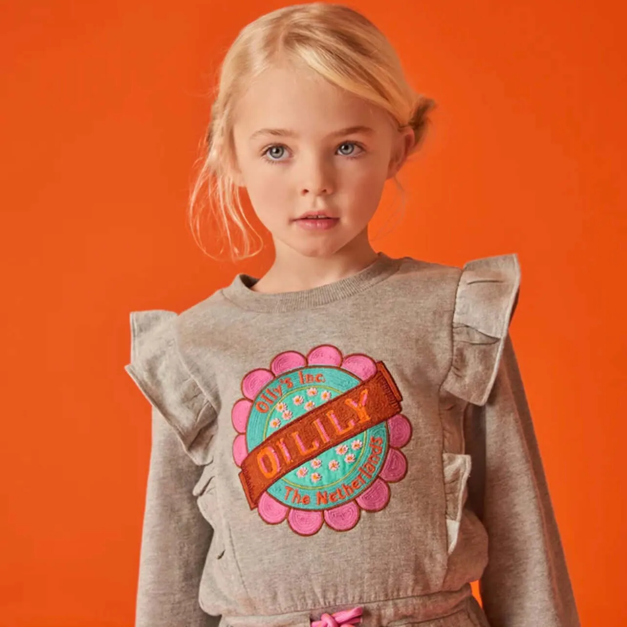 Girls Grey Djane Sweatdress